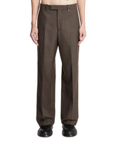 Brown Wool Pants | PDP | Antonia