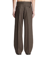 Brown Wool Pants | PDP | Antonia