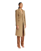 Beige Wool Coat | PDP | Antonia