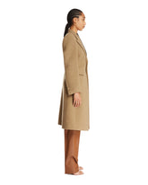 Beige Wool Coat | PDP | Antonia