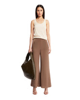 Brown Lucee Flared Trousers | PDP | dAgency