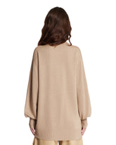 Cardigan Beige Con Logo | PDP | Antonia