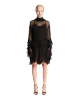 Black Mini Ruffled Dress - CHLOE' WOMEN | PLP | Antonia