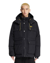 Black Multi-Pocket Puffer Jacket | PDP | Antonia