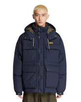 Blue Multi-Pocket Puffer Jacket - CIESSE MEN | PLP | Antonia