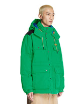 Green Multi-Pocket Puffer Jacket | PDP | Antonia