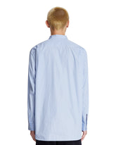 Blue Striped Cut-Out Shirt | PDP | Antonia