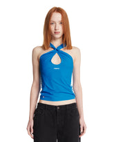 Coperni X Puma Blue Twisted Top | PDP | Antonia