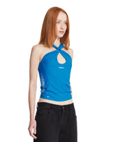 Coperni X Puma Blue Twisted Top | PDP | Antonia