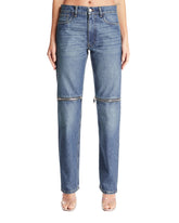 Blue Zip Detail Jeans - Women's jeans | PLP | dAgency