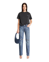 Blue Zip Detail Jeans - Women's jeans | PLP | dAgency