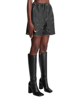 Black Leather Shorts | PDP | Antonia