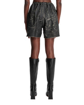 Black Leather Shorts | PDP | Antonia