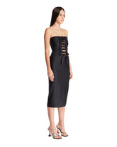 Black Jersey Knot Gala Dress | PDP | Antonia