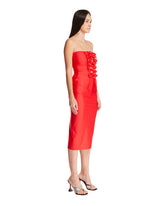 Red Jersey Knot Gala Dress | PDP | Antonia