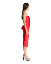 Red Jersey Knot Gala Dress | PDP | Antonia