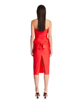 Red Jersey Knot Gala Dress | PDP | Antonia