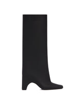 Black Rubber Bridge Boots | PDP | Antonia