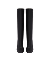 Black Rubber Bridge Boots | PDP | Antonia