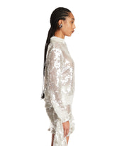 White Sequin Top | PDP | Antonia