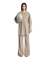 Gray Asymmetrical Neck Shirt - Women's clothing | PLP | dAgency