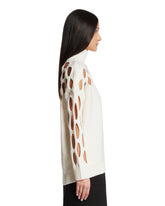 White Cut-Out Pullover | PDP | Antonia