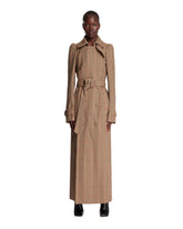 Beige Belted Wool Trench - DRIES VAN NOTEN WOMEN | PLP | Antonia