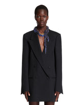 Blue Oversized Blazer - DRIES VAN NOTEN WOMEN | PLP | Antonia