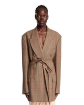 Beige Oversized Blazer - DRIES VAN NOTEN WOMEN | PLP | Antonia