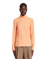 Orange Silk Shirt - DRIES VAN NOTEN WOMEN | PLP | Antonia