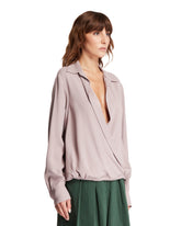 Purple Wrap Blouse | PDP | Antonia