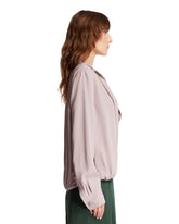 Purple Wrap Blouse | PDP | Antonia