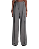 Gray Wool Pants - DRIES VAN NOTEN WOMEN | PLP | Antonia