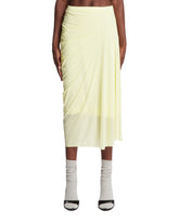 Yellow Draped Midi Skirt | PDP | Antonia