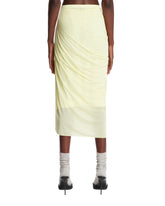 Yellow Draped Midi Skirt | PDP | Antonia