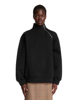 Blue Oversized Zip Sweatshirt - DRIES VAN NOTEN WOMEN | PLP | Antonia