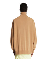 Beige High Neck Pullover | PDP | Antonia