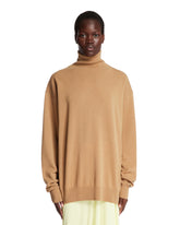 Beige High Neck Pullover | PDP | Antonia