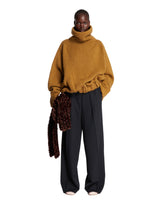 Brown Oversize Turtleneck Sweater - DRIES VAN NOTEN WOMEN | PLP | Antonia