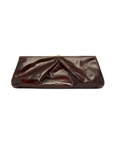 Dark Brown Leather Clutch | PDP | Antonia