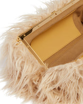 Beige Faux Fur Clutch | PDP | Antonia