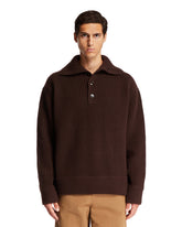 Brown Buttoned Sweater - Men's clothing | PLP | dAgency