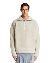 Maglione Con Bottoni Grigio - DRIES VAN NOTEN UOMO | PLP | Antonia