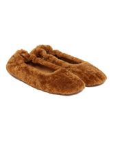 Beige Fur Ballerinas - Women's flats | PLP | Antonia