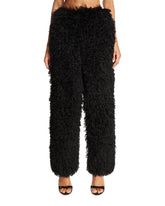 Black Zuffia Faux Fur Trousers - EENK | PLP | Antonia