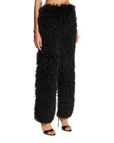 Black Zuffia Faux Fur Trousers | PDP | Antonia