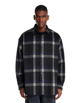 Black Check Pattern Shirt - Men | PLP | Antonia