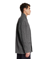 Gray Wool-Silk Jacket | PDP | Antonia