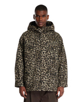 Brown Animal Print Field Jacket | PDP | Antonia