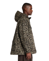 Brown Animal Print Field Jacket | PDP | Antonia